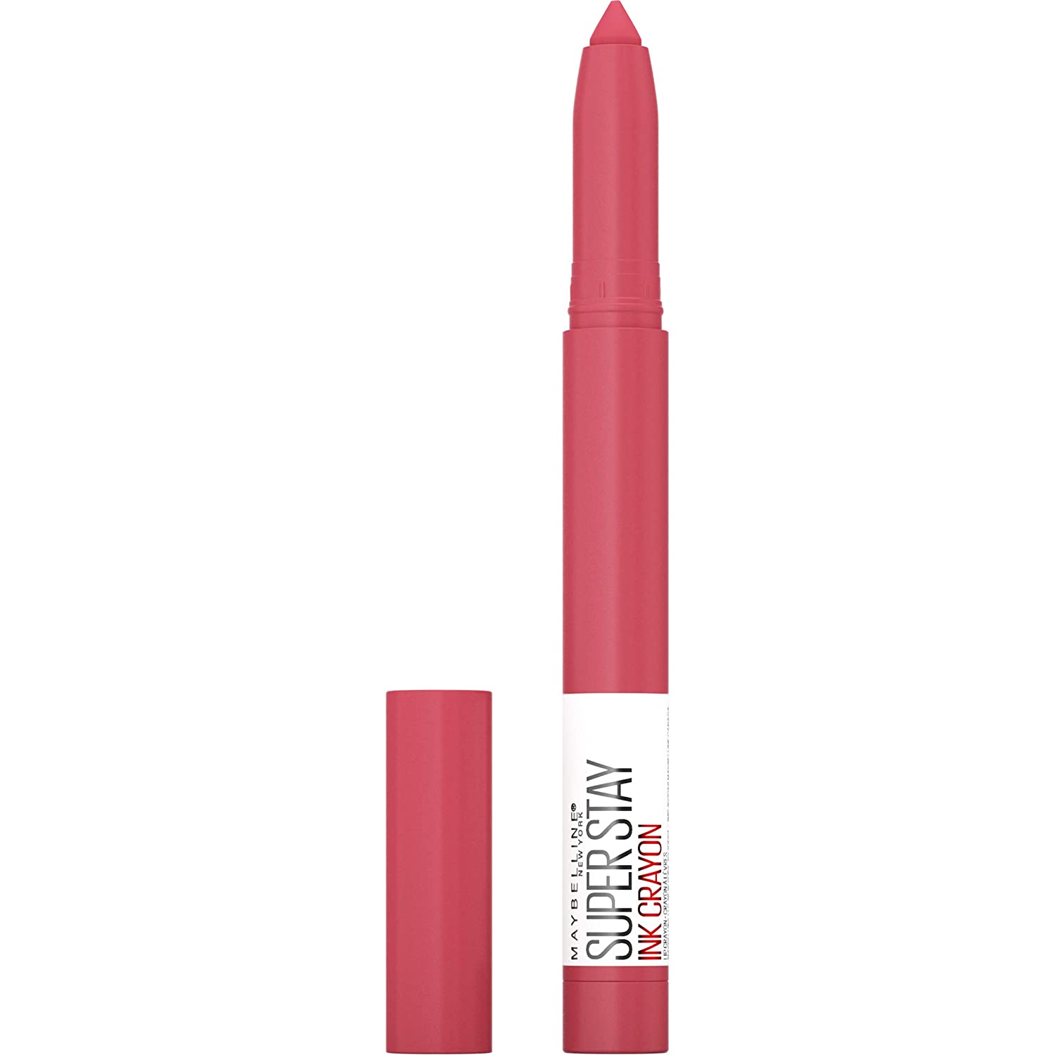 230816053725971_1 Maybelline Super Stay Ink Crayon Lipstick Makeup, Precision Tip Matte Lip Crayon with Built-in Sharpener, Longwear Up To 8Hrs, Achieve It All, Brown Nude, 1 Count - Image 1